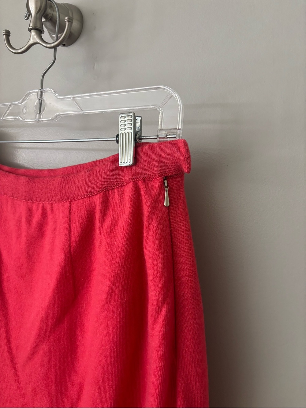 Vintage Ballantyne of Peebles 100% Cashmere Pink Knit Skirt - Picture 2 of 7